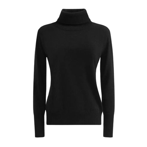 Dolcevita con profili a coste Nero ALVIERO MARTINI- Francavilla Moda